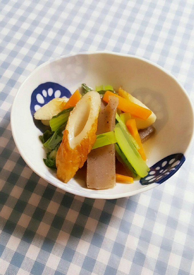 簡単スピード料理♡竹輪と小松菜のさっと煮-レシピのメイン写真