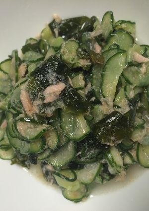 簡単常備菜！胡瓜とワカメとツナの酢の物-レシピのメイン写真