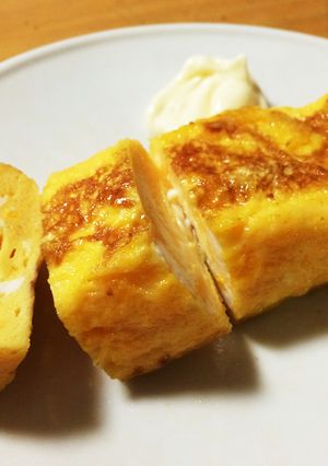綺麗に巻ける甘辛味の卵焼き！簡単！-レシピのメイン写真