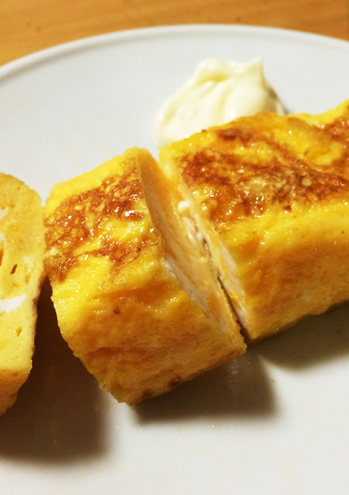 綺麗に巻ける甘辛味の卵焼き！簡単！-レシピのメイン写真