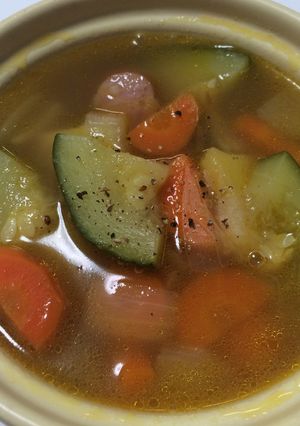 超簡単！ありもの野菜でポトフスープ-レシピのメイン写真
