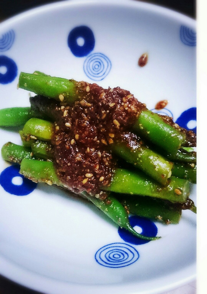 さやいんげんの梅風味胡麻味噌和え-レシピのメイン写真
