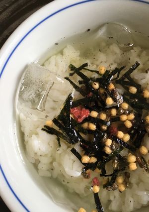 夏☆梅茶漬けの素でひんやり！冷やし茶漬け-レシピのメイン写真