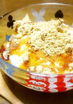 きな粉ヨーグルトにココナッツオイル-レシピのメイン写真