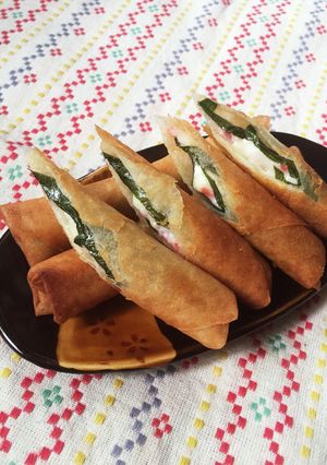 旨っ！カニカマとチーズの春巻き-レシピのメイン写真