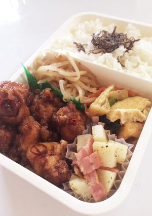 毎日男弁当⁂唐揚げの南蛮漬け弁当-レシピのメイン写真