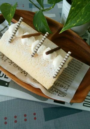 簡単☆絶品☆純生プリンロールケーキ-レシピのメイン写真