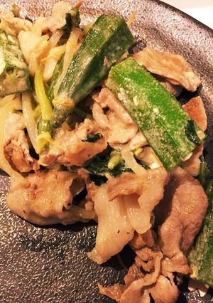 ごまダレで豚肉と夏野菜炒め-レシピのメイン写真