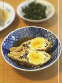 ジュワ~とお出汁♡ひじきと卵の巾着煮-レシピのメイン写真