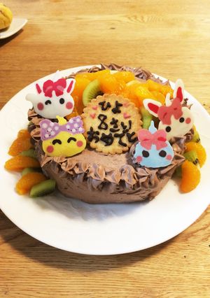 ほっぺちゃん☆お誕生日キャラケーキ-レシピのメイン写真