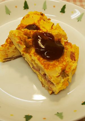 スパニッシュオムレツ【学校給食】-レシピのメイン写真
