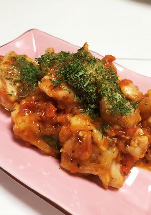 トマトソースリメイク♪鶏ソテー-レシピのメイン写真