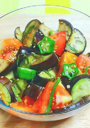 すし酢で☆夏野菜の胡麻しそ和え-レシピのメイン写真