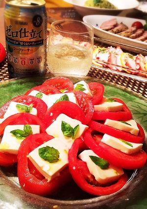 絹ごし豆腐のカプレーゼ♪-レシピのメイン写真