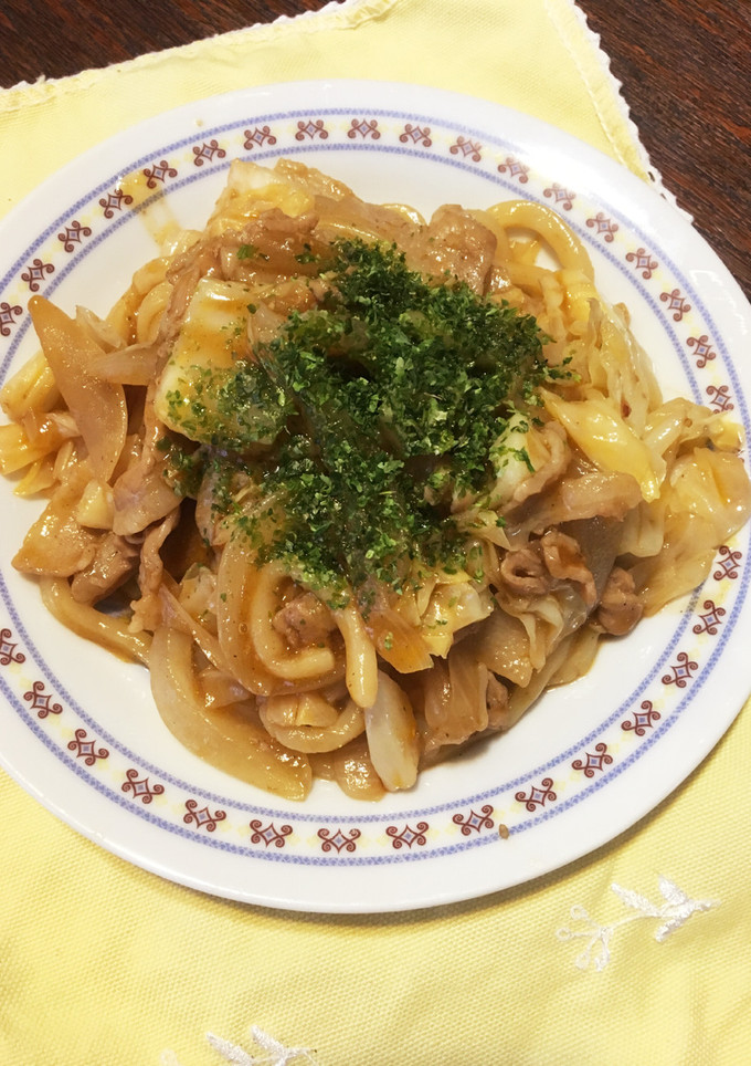 ほとんど野菜の焼きうどん！-レシピのメイン写真