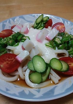 夏野菜で冷やしうどん-レシピのメイン写真
