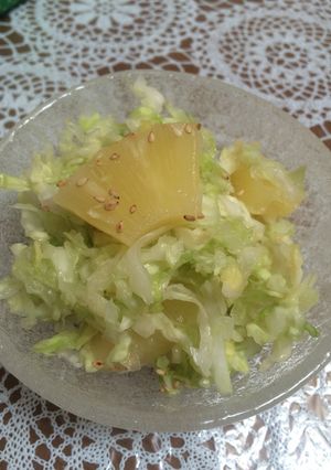 油料理に最高！キャベツの甘酢サラダ-レシピのメイン写真