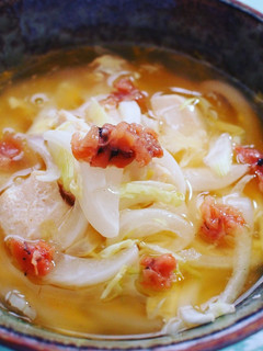 中華出汁で梅うどん茶碗蒸し-レシピのメイン写真