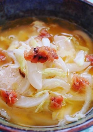 中華出汁で梅うどん茶碗蒸し-レシピのメイン写真