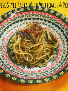 揚げ玉入り♪しらすとゆかりの和風パスタ-レシピのメイン写真