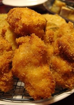 バッター液で手軽に！　赤なすせせりフライ-レシピのメイン写真
