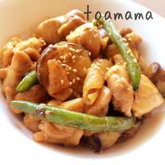 รูปของ 簡単！ご飯が進む♪茄子と鶏肉の甘だれ炒め