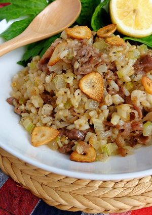 野菜ダク☆セロリと牛肉のガーリックラス！-レシピのメイン写真