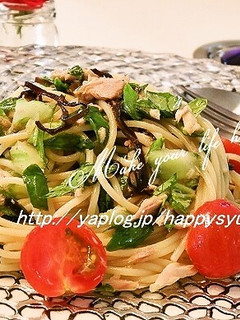 塩昆布とツナdeゆず胡椒風味☆冷製パスタ-レシピのメイン写真