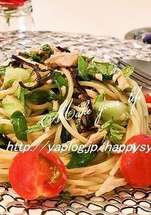 塩昆布とツナdeゆず胡椒風味☆冷製パスタ-レシピのメイン写真