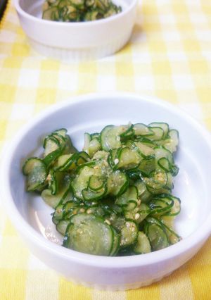 即出来1品☆胡瓜のゴマ酢和え☆-レシピのメイン写真