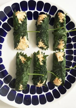 お麩を使った軟骨いりシソ巻き-レシピのメイン写真