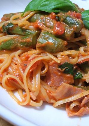 アスパラとベーコンのパスタ♪-レシピのメイン写真
