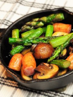 鶏味塩 de アスパラガスのアヒージョ-レシピのメイン写真