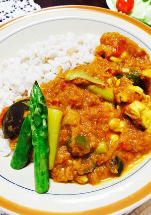 【ちょっと頑張る】ダイエットマトカレー-レシピのメイン写真