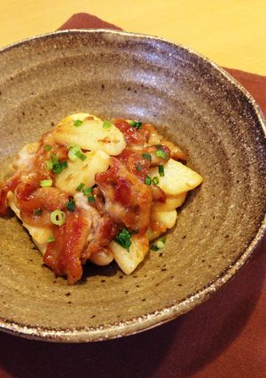 ご飯がススム♡豚バラと長芋の味噌マヨ炒め-レシピのメイン写真