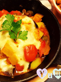 夏野菜でチーズラタトゥイユ-レシピのメイン写真