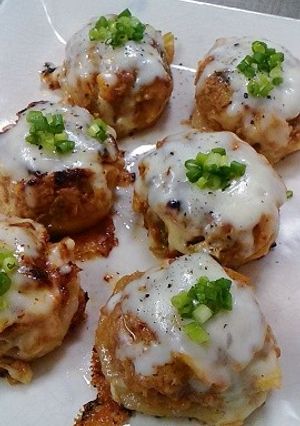 れんこんの豚キムチチーズ焼き♪-レシピのメイン写真