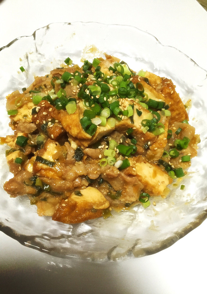 節約♡時短♡豚肉と厚揚げの味噌炒め-レシピのメイン写真