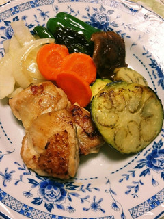 鶏肉の塩焼き 焼き野菜添え-レシピのメイン写真