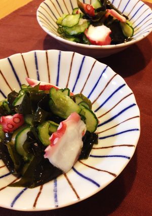 簡単一品♡タコとキュウリとワカメの酢の物-レシピのメイン写真