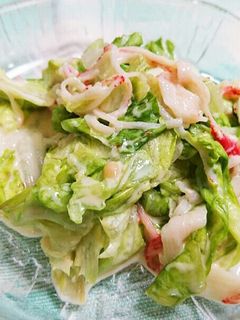 レタスの味噌マヨサラダ-レシピのメイン写真