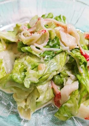 レタスの味噌マヨサラダ-レシピのメイン写真