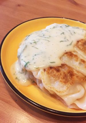 カリトロ☆焼餃子に大葉クリーム⁈-レシピのメイン写真