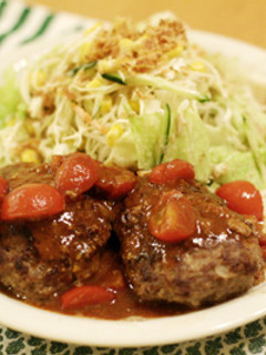 ハンバーグトマトソース-レシピのメイン写真