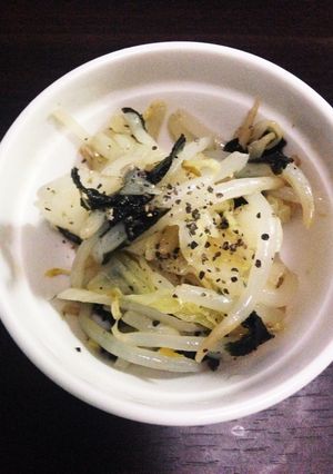 簡単キャベツともやしの海苔サラダ-レシピのメイン写真