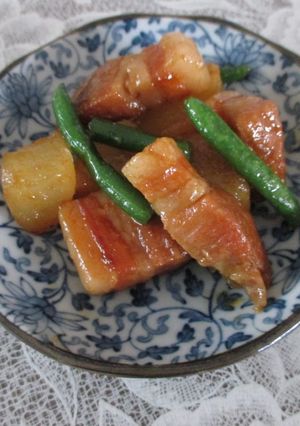 中華鍋でも柔らかい　豚バラと大根の照り煮-レシピのメイン写真