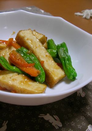 しし唐と厚揚げの味噌炒め-レシピのメイン写真