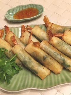 タイのエビ揚げ春巻き〜ポピアトートクン-レシピのメイン写真