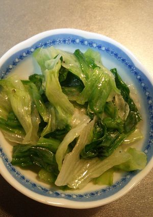 レタスのシンプル炒め♪-レシピのメイン写真