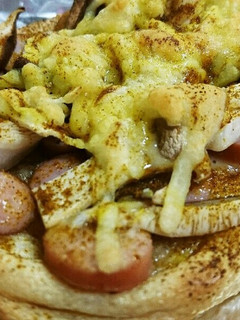 油あげときのこのマヨチーズカレーピザ-レシピのメイン写真